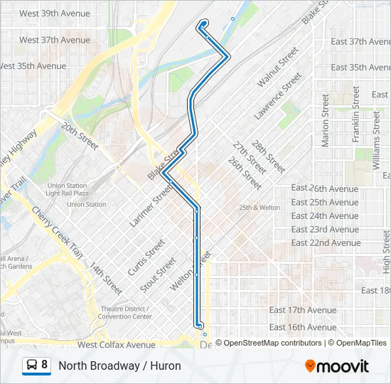 8 Bus Line Map