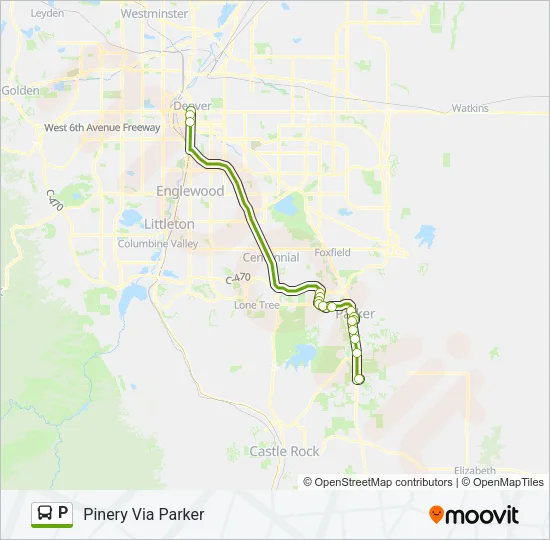 P Bus Line Map