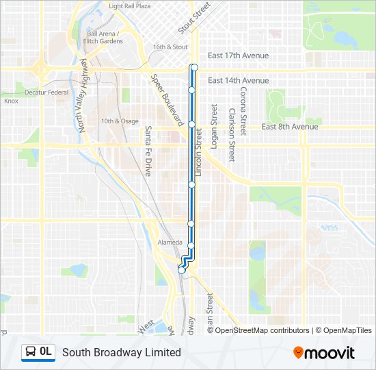 0L bus Line Map