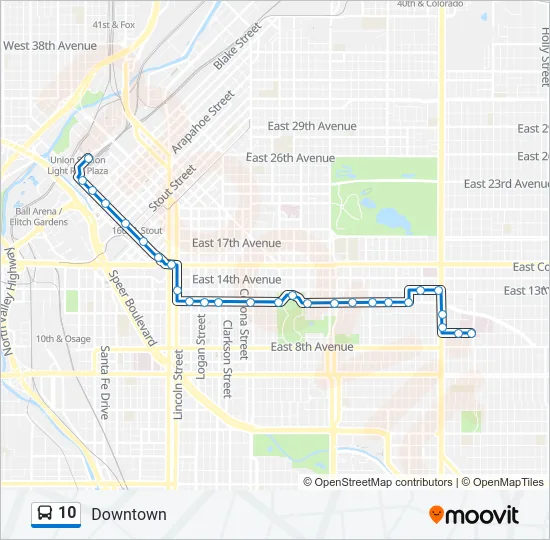 10 Bus Line Map