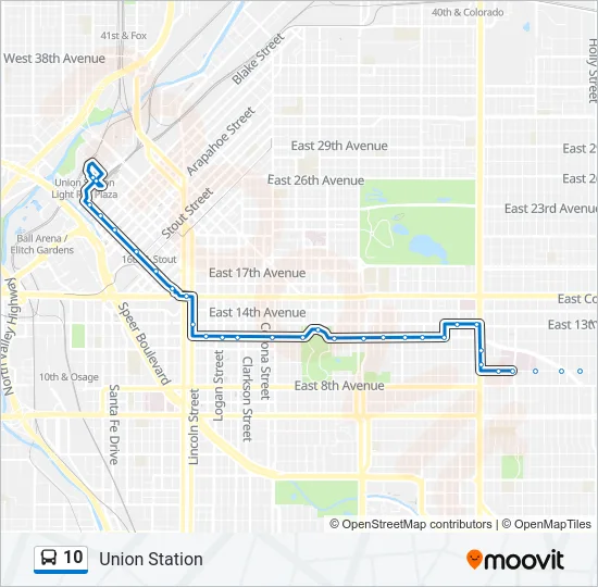 10 Bus Line Map