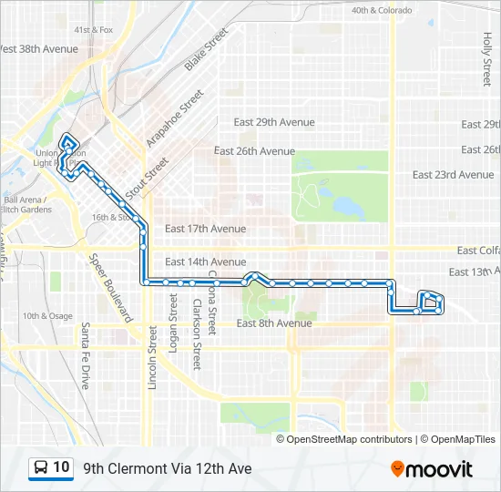 10 Bus Line Map