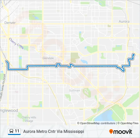 11 Bus Line Map