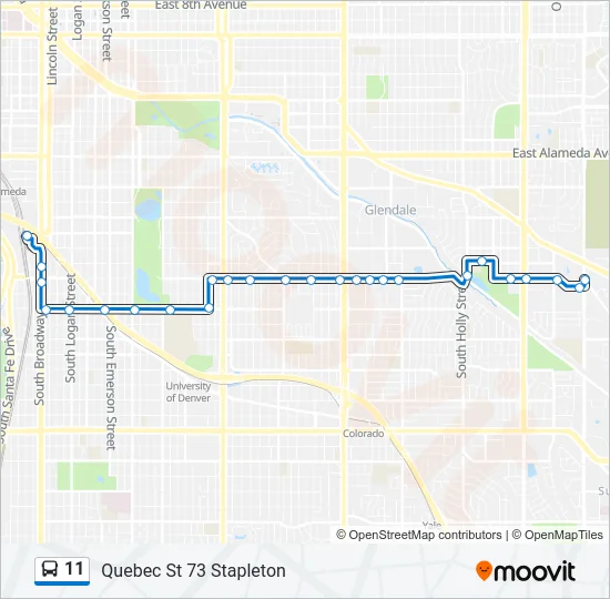 11 Bus Line Map