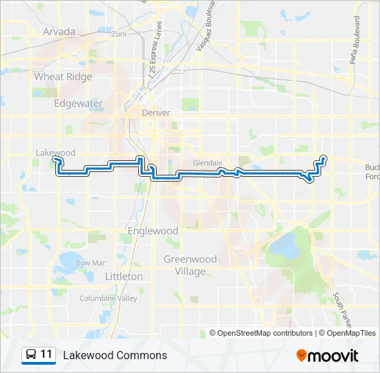 11 Bus Line Map