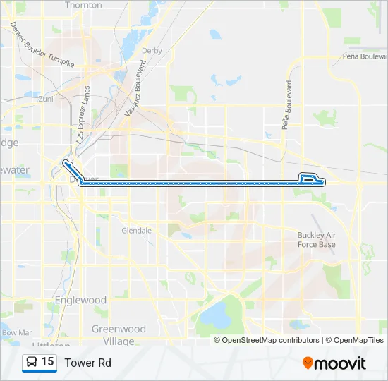 15 Bus Line Map