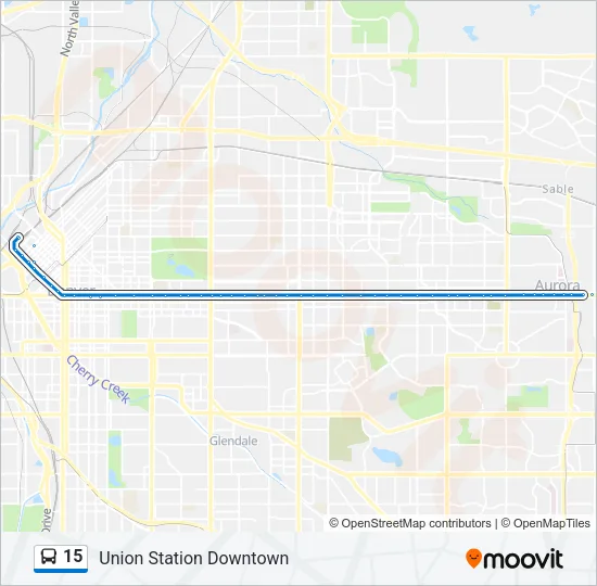 15 Bus Line Map