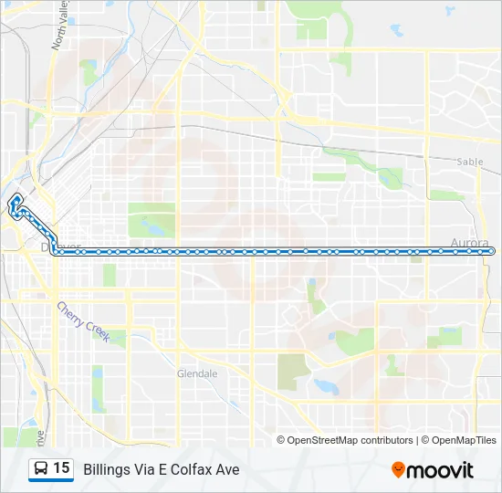 15 Bus Line Map