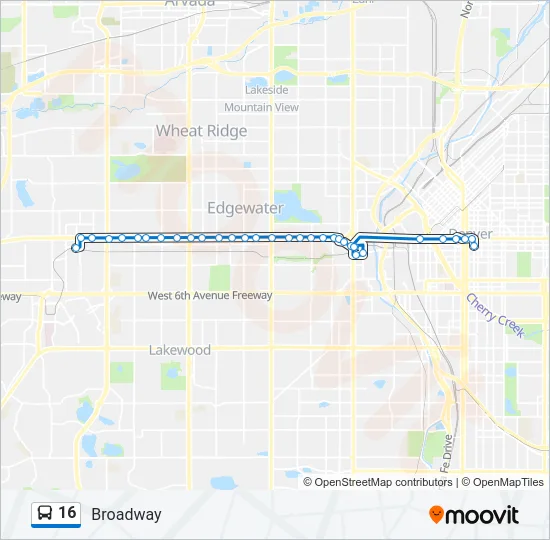 16 Bus Line Map