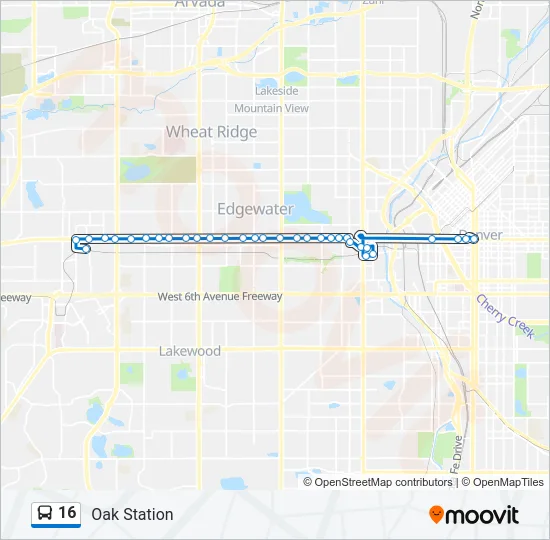 16 Bus Line Map