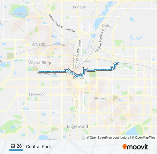 28 Bus Line Map