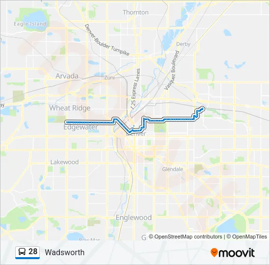 28 Bus Line Map