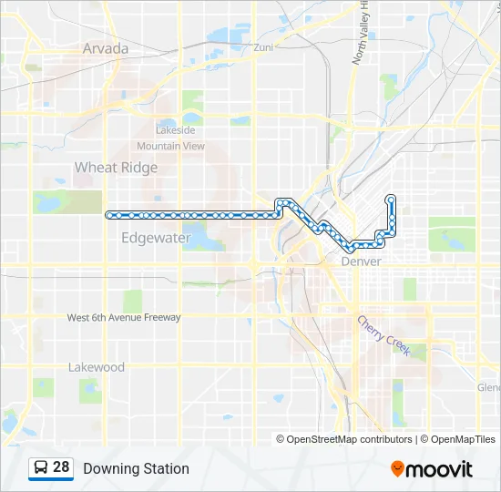 28 Bus Line Map