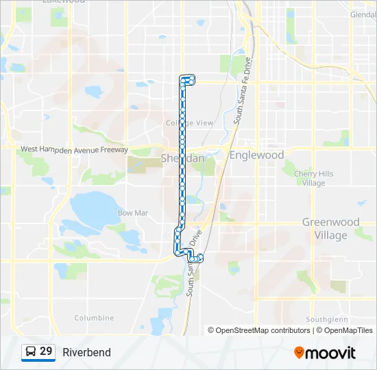 29 Bus Line Map
