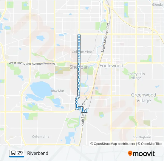 29 Bus Line Map