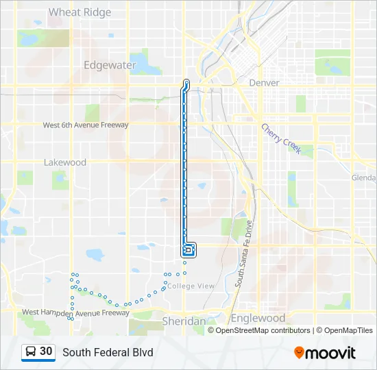 30 Bus Line Map