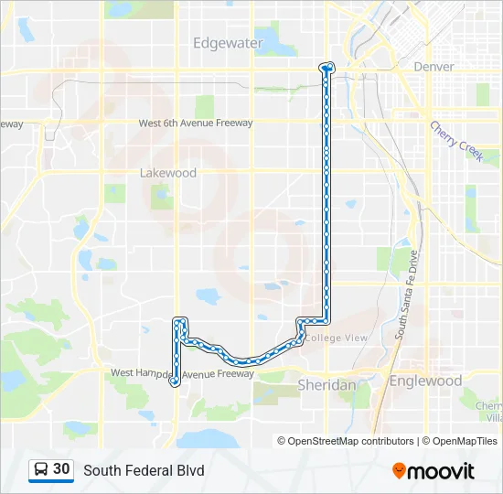 30 Bus Line Map