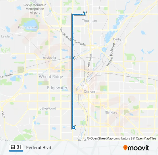 31 Bus Line Map