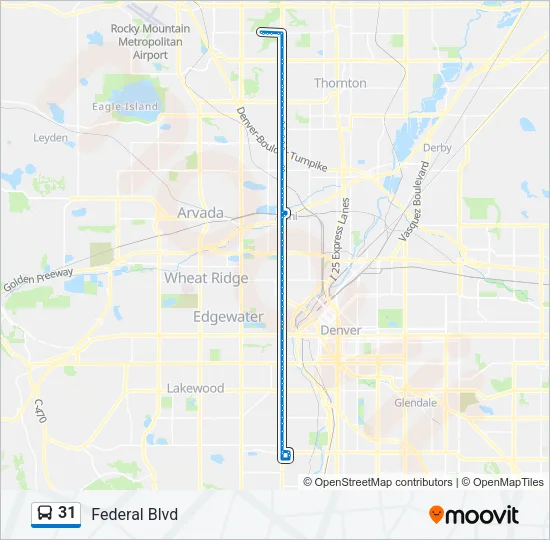 31 Bus Line Map