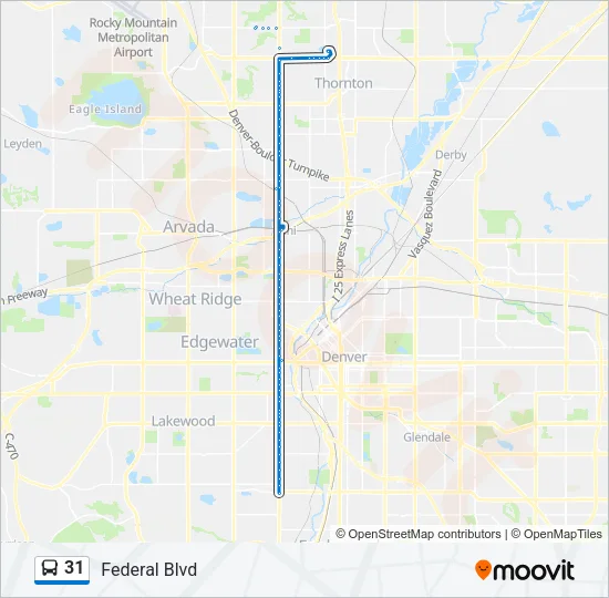 31 Bus Line Map