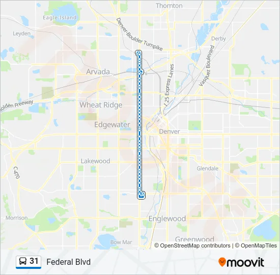 31 Bus Line Map