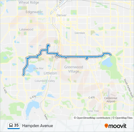 35 Bus Line Map