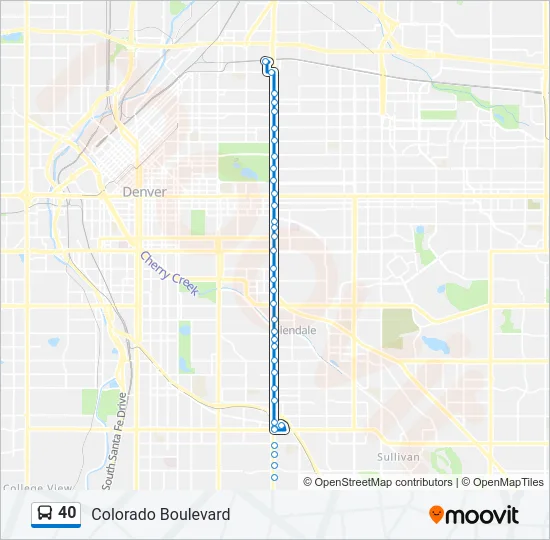 40 Bus Line Map