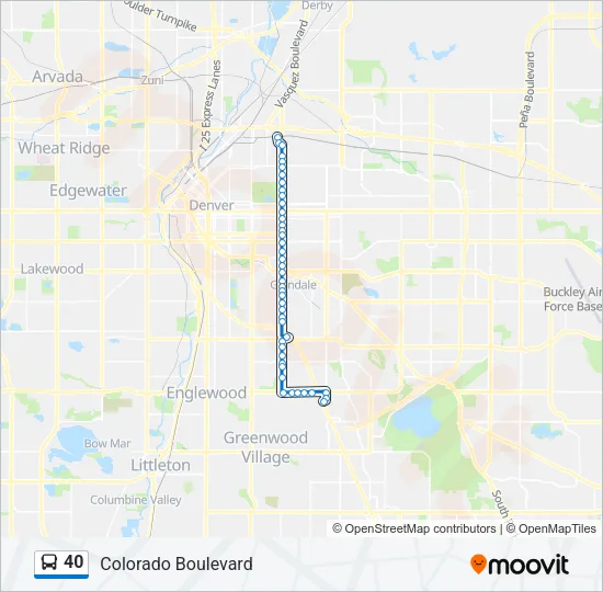 40 Bus Line Map