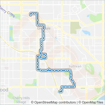 46 Route: Schedules, Stops & Maps - Cherry Creek (Updated)