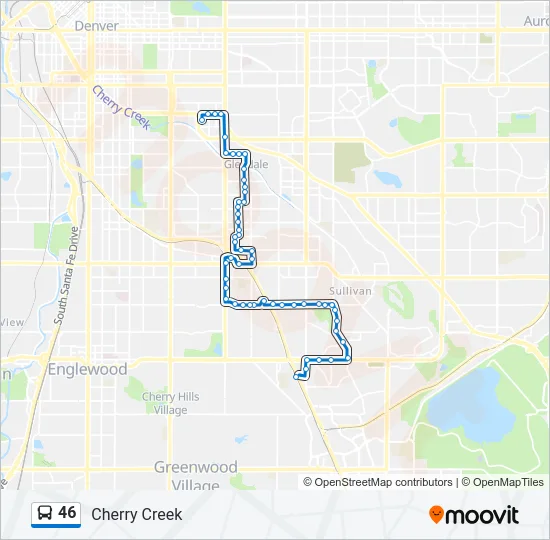 46 Bus Line Map