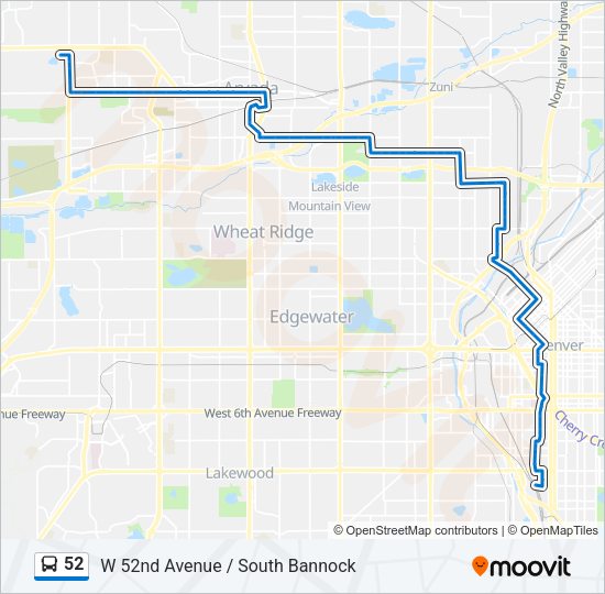 52 bus Line Map