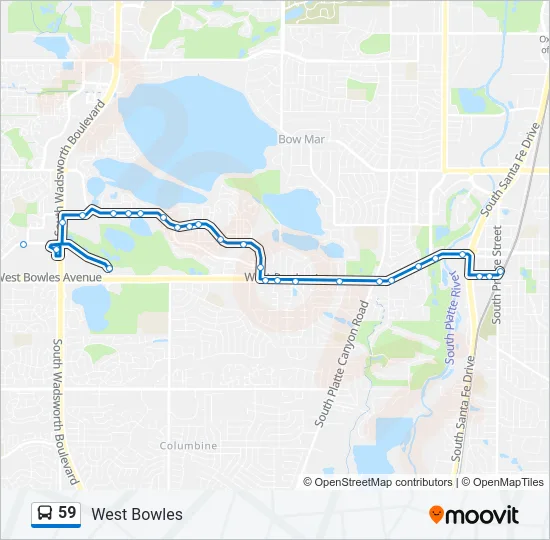 59 Bus Line Map