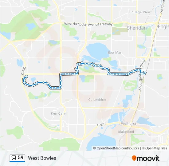 59 Bus Line Map