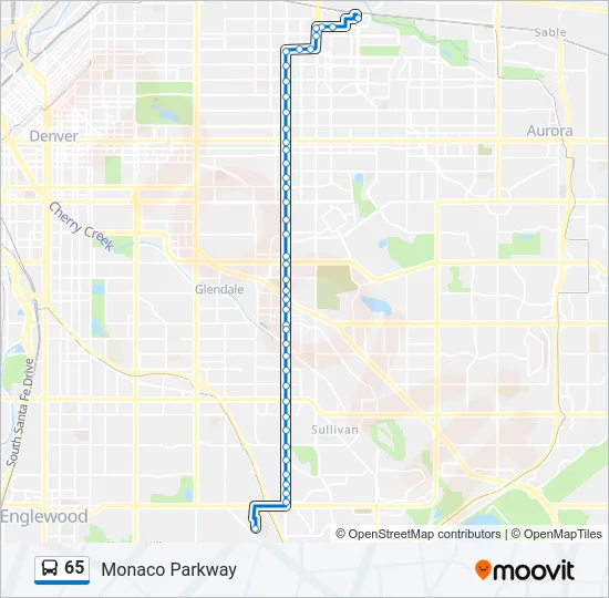 65 Bus Line Map