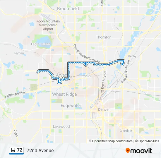 72 Bus Line Map