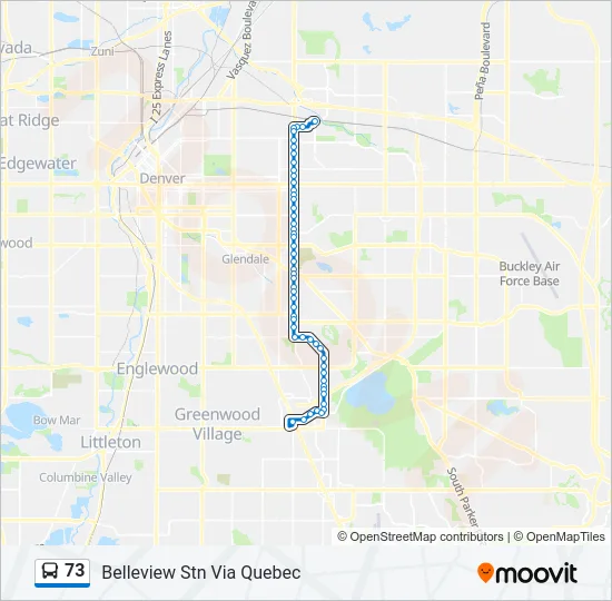 73 Bus Line Map
