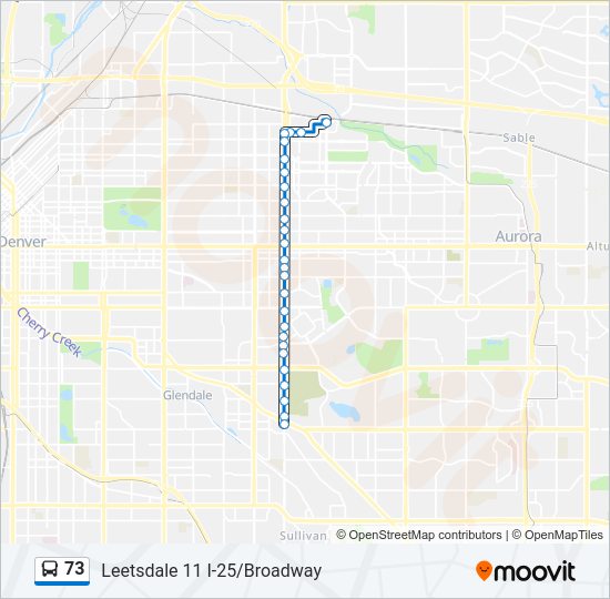 73 bus Line Map