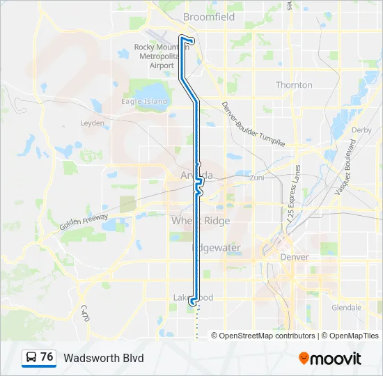 76 Bus Line Map