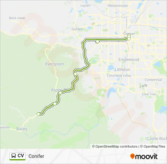 CV Bus Line Map