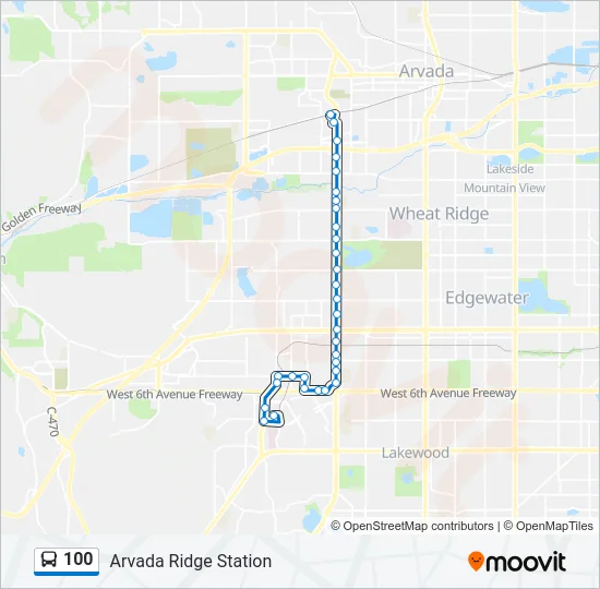 100 Bus Line Map