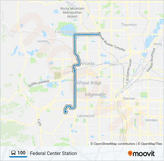 100 Bus Line Map