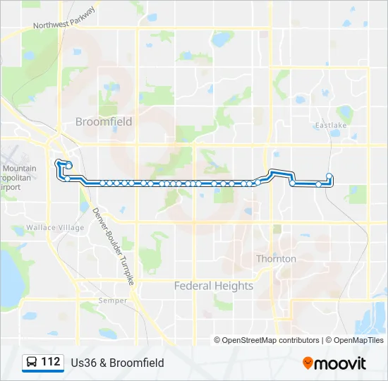 112 Bus Line Map