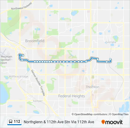 112 Bus Line Map