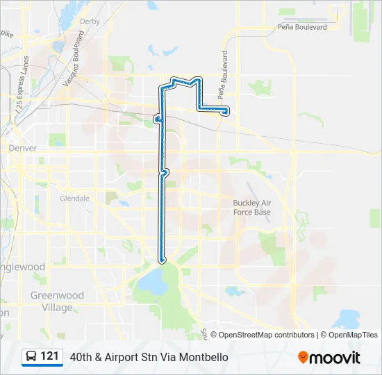 121 Bus Line Map