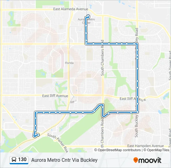 130 Bus Line Map