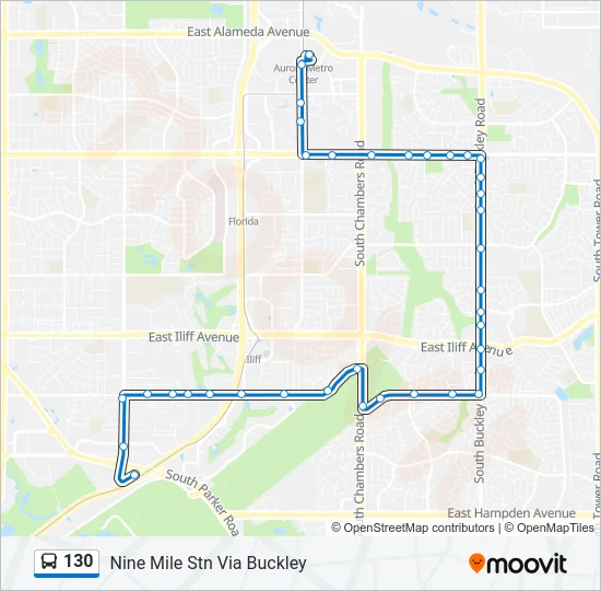 130 Bus Line Map