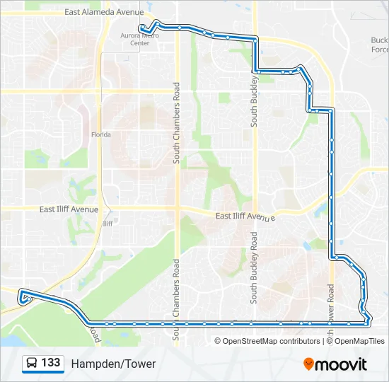 133 Bus Line Map