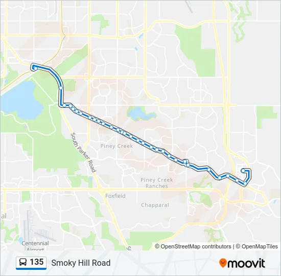 135 Bus Line Map
