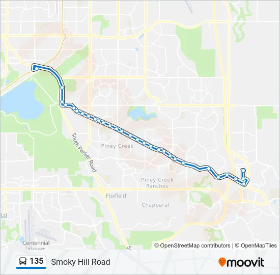 135 Bus Line Map