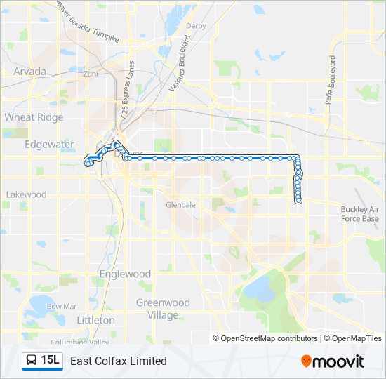 15L bus Line Map